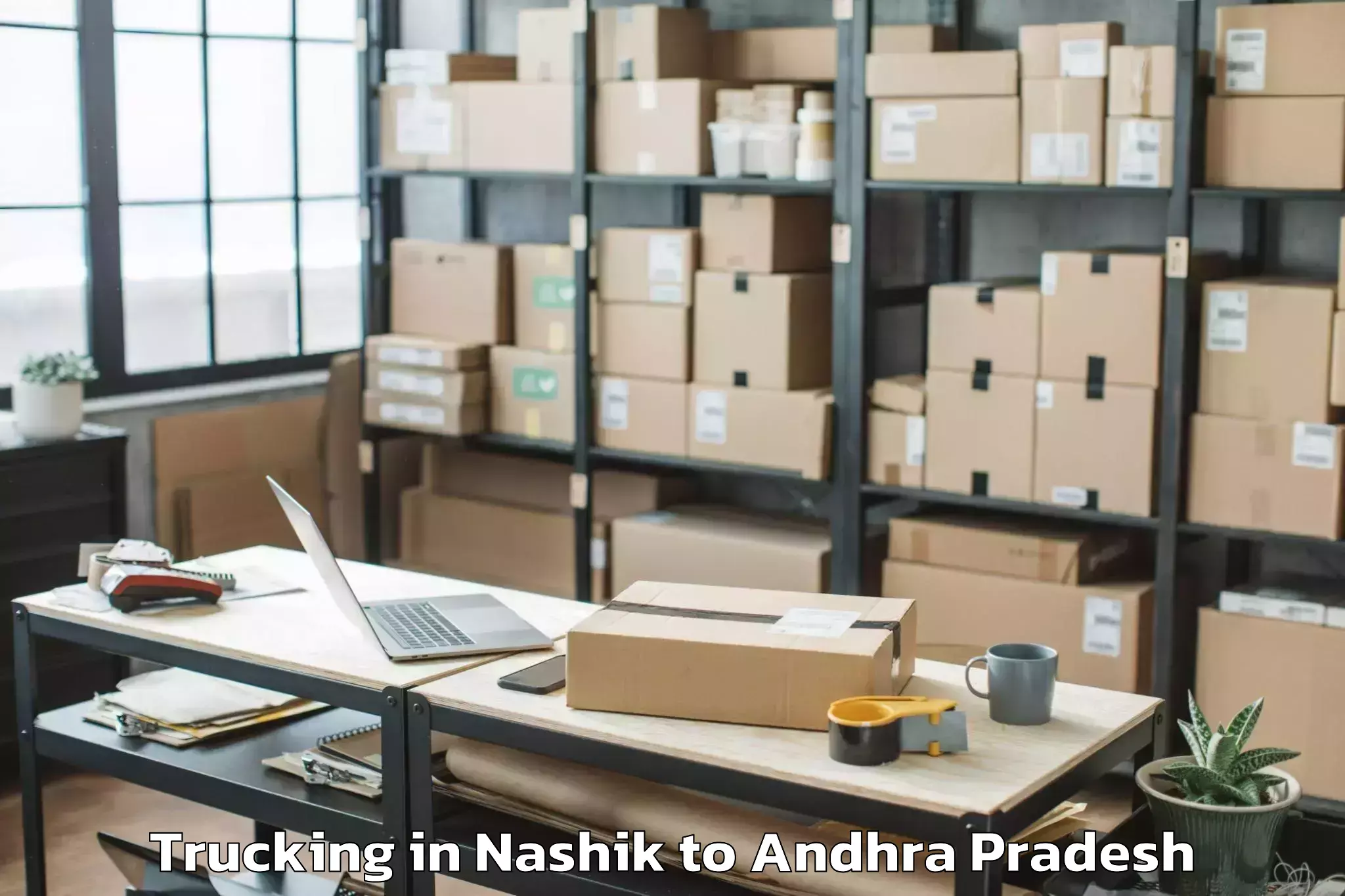 Book Nashik to Avanigadda Trucking Online